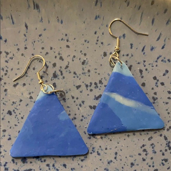 Handmade Clay Earrings - Fire & Ice Series - Picture 9 of 16